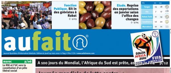 Article Au fait Maroc #695 – Maroc