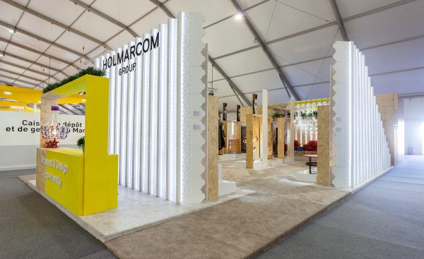 Stand éco-design conçu par Younes Duret pour Holmarcom Group à la COP22